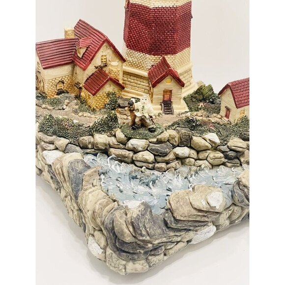Lighthouse Reef Tabletop Decor 12” Music Box New England Keeper Harbor Cape READ - Picture 2 of 11